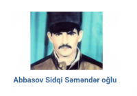 Abbasov Sidqi Səməndər oğlu